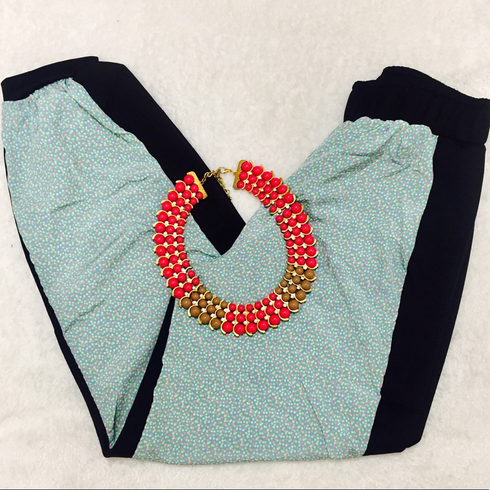 Two toned printed Joggers