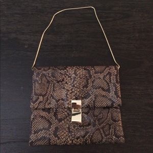 Banana Republic snake skin clutch