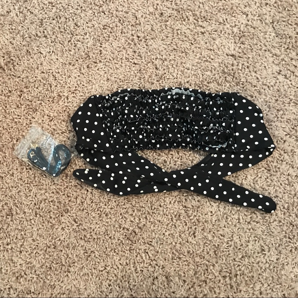 Polka Dot Bikini Halter Top