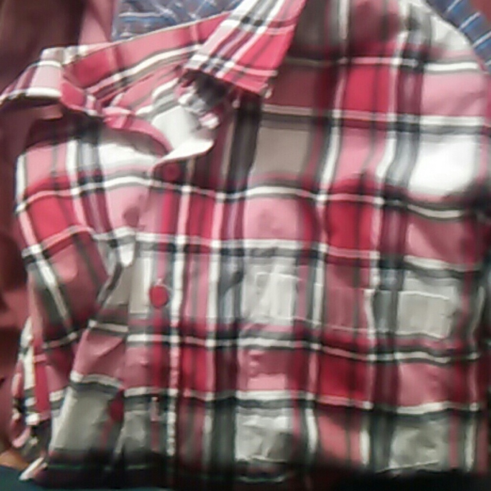 Plaid shirt(red, white, black)