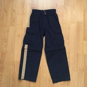 NEW Carter's Navy Blue Cargo Pants with Tan Stripe