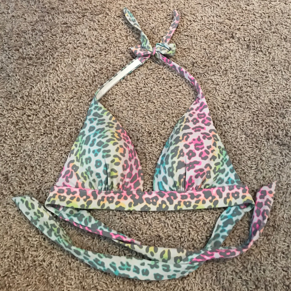 Animal Print Bikini Top
