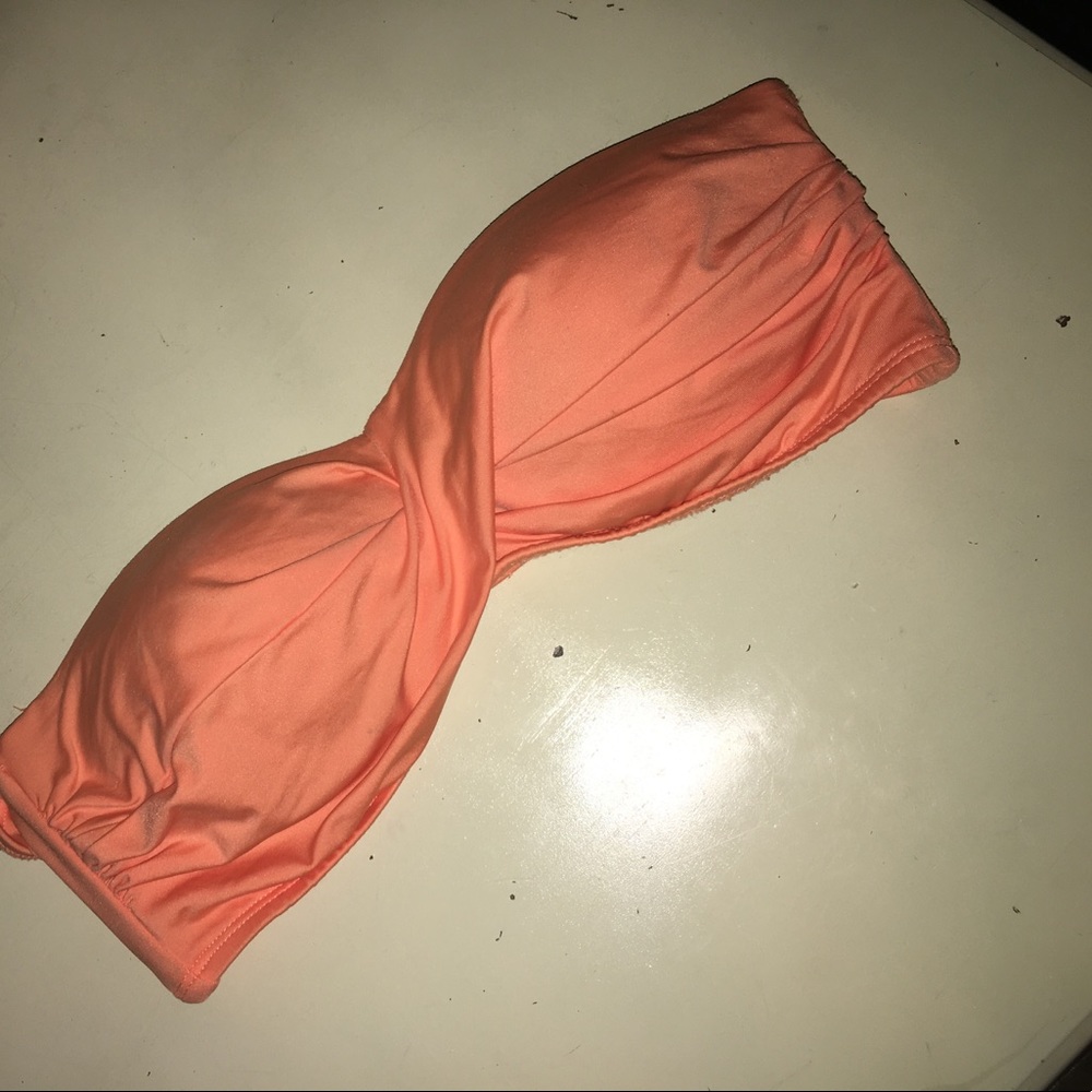 neon orange bathing suit top