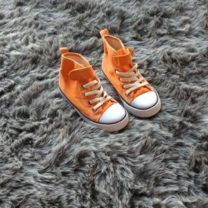 H&M, kids, Ankle top converse, Shoes, Orange