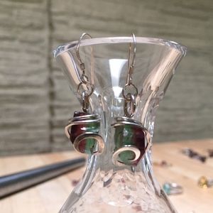 Watermelon Tourmaline Earrings