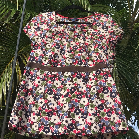 Boden Tops - Boden Floral  Cotton/Silk Top