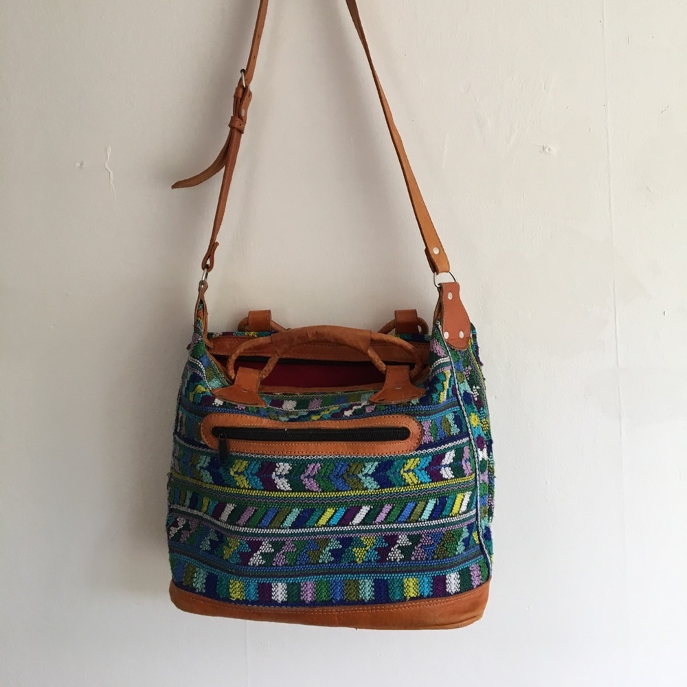 Handmade One of a Kind Huipil Bag