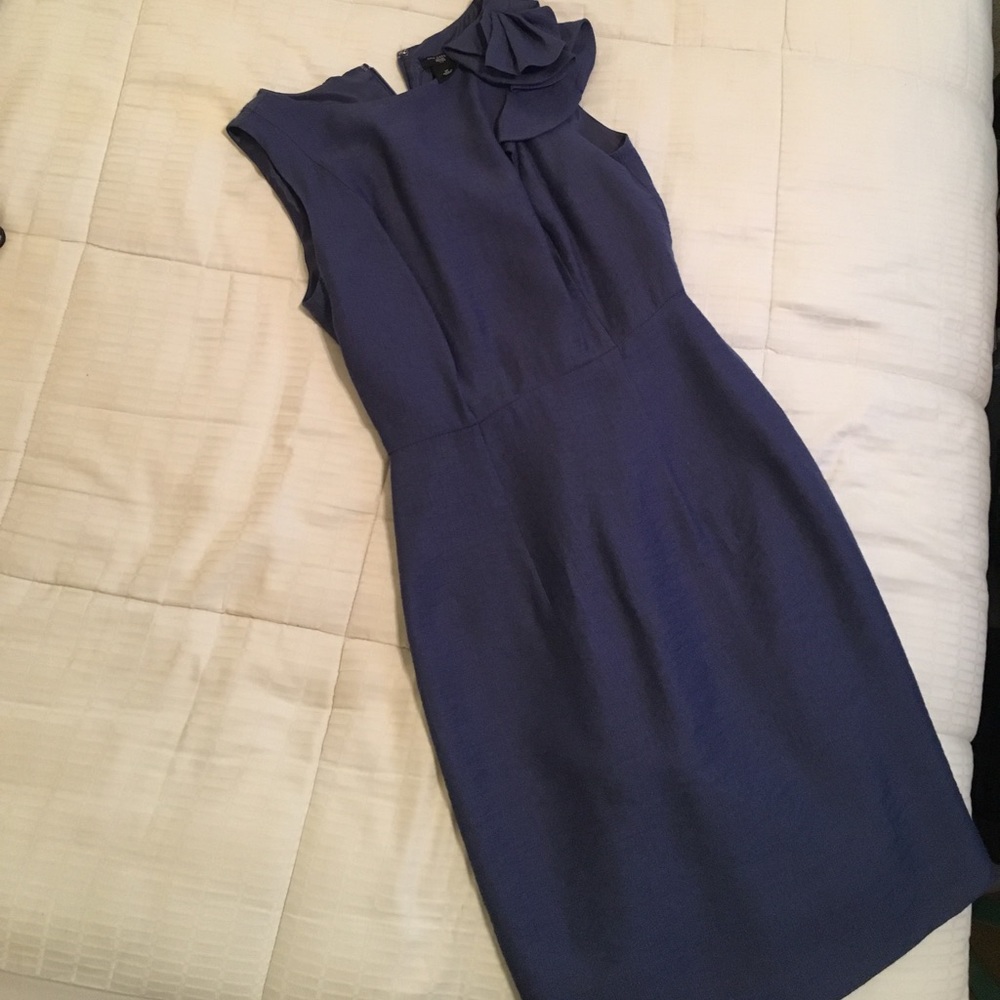 Blue sleeveless dress