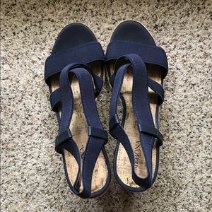 Navy wedges size 8