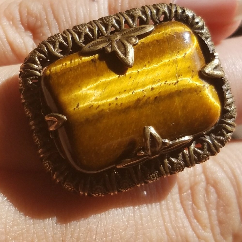 Jan Michaels San Francisco Golden Tigers Eye Ring