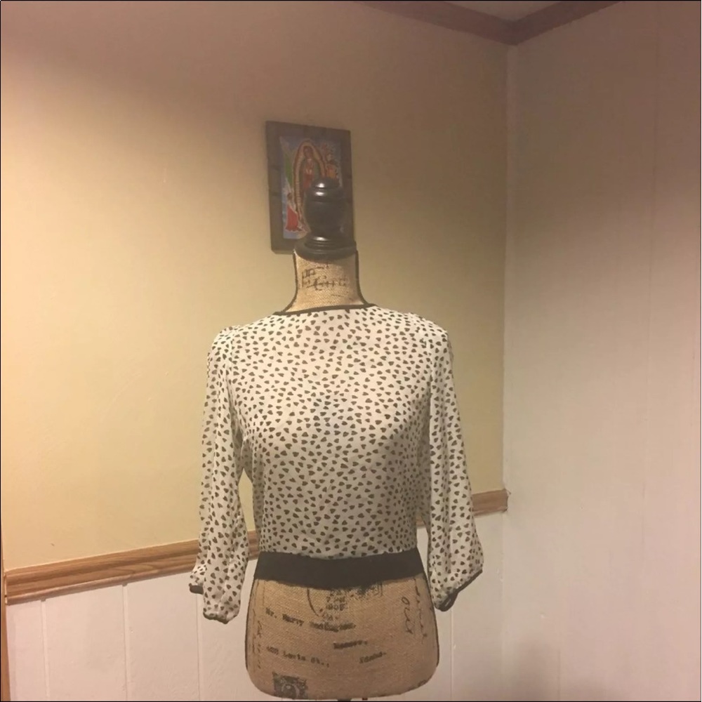 Forever 21 see through tie back top size small