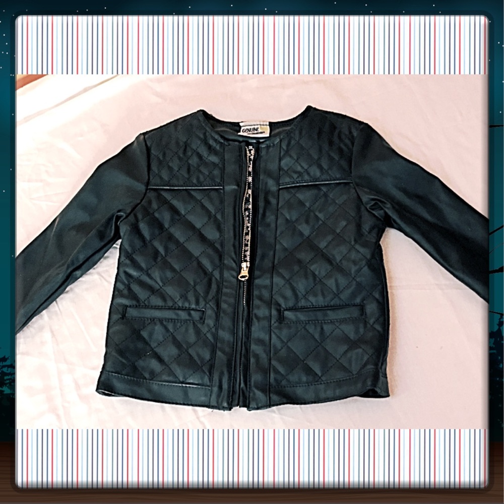 Genuine Kids by Oshkosh Black Jacket Girls 18m