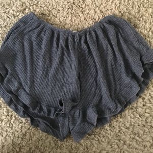 Ruffle Grey Brandy Melville shorts