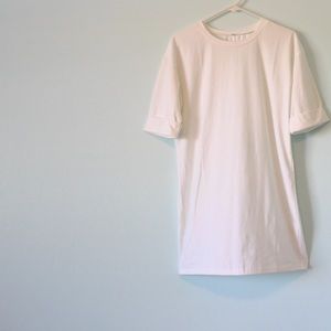 WHITE TSHIRT DRESS