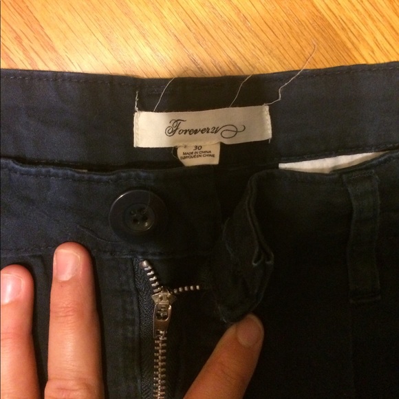 Forever 21 Dark Navy Shorts - Picture 4 of 5