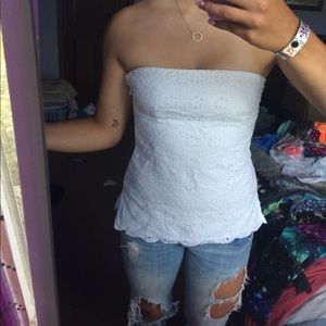 White tube top shirt