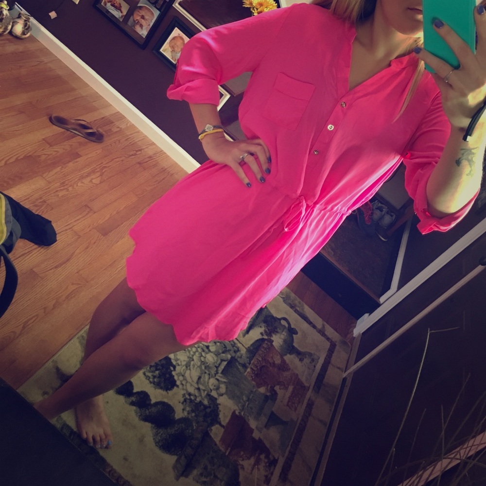 Hot Pink dress!