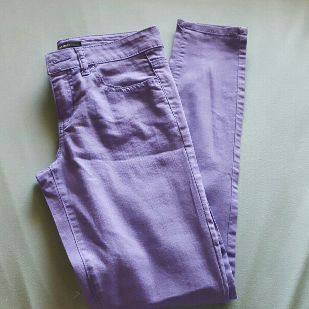 Purple skinny jean