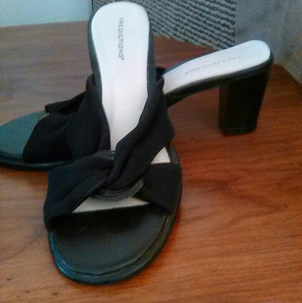 Predictions strapless sandals.