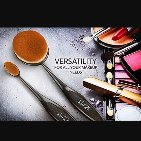 HanŹa Professional Oval Makeup Brushes SET OF 10 - Picture 3 of 5