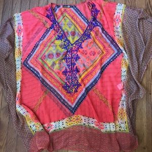 Bold Print Tribal Swim Cover Up