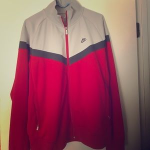 Brand New Nike Jacket Red Grey Large