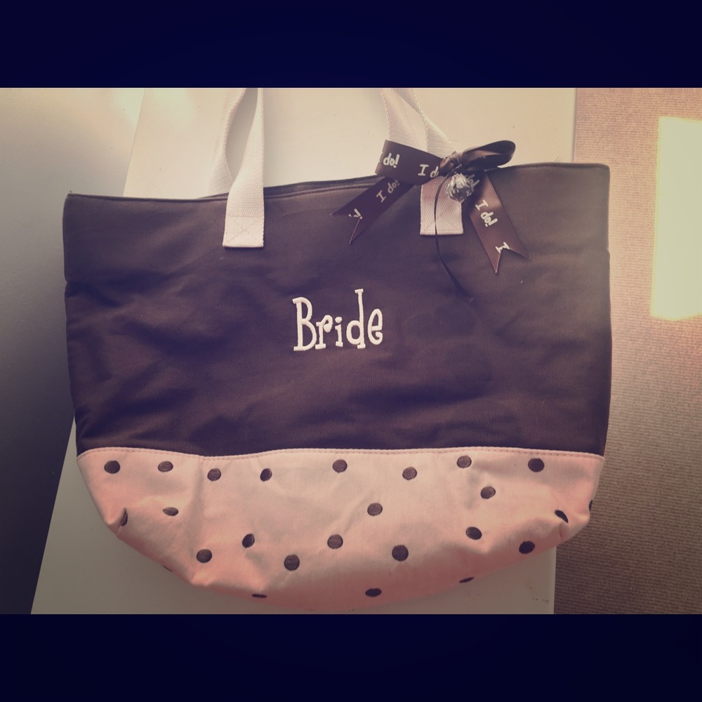Pink & Brown Bride Tote