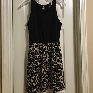 Black and Leopard dress
