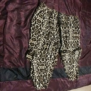 Leopard print pants