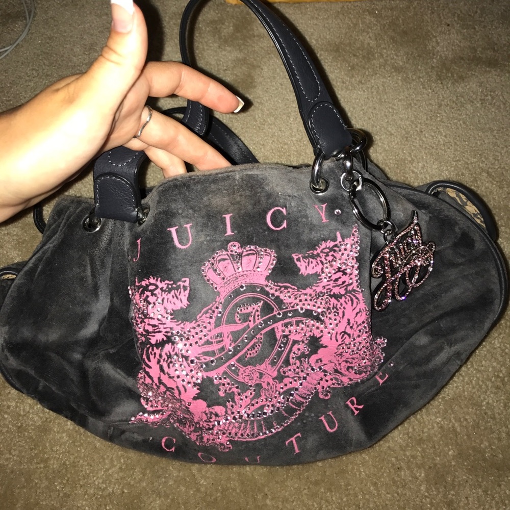 Grey Juicy Couture purse
