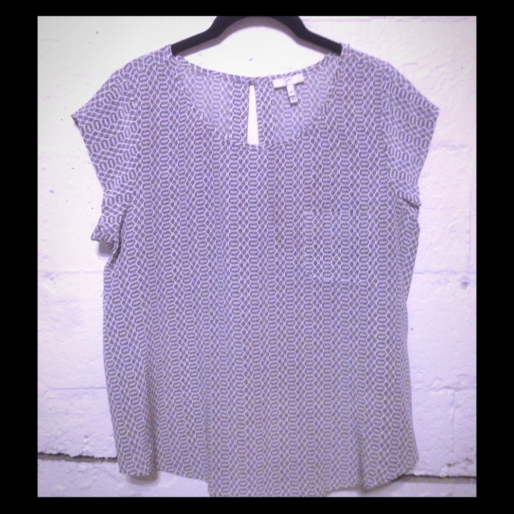 Joie printed silk top