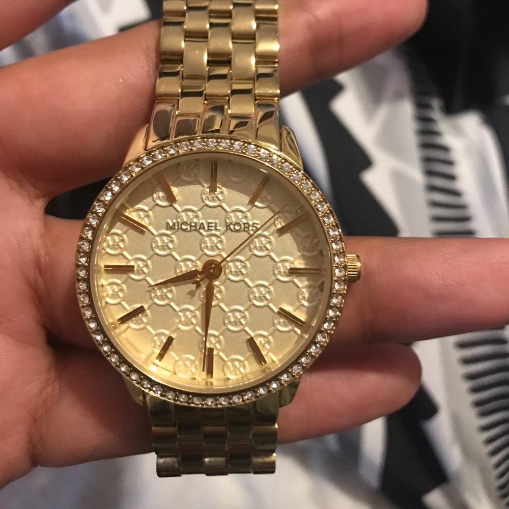Gold authentic Michael Kors watch