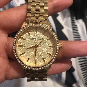 Gold authentic Michael Kors watch