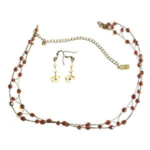 Choker with a set of 🦋 earrings