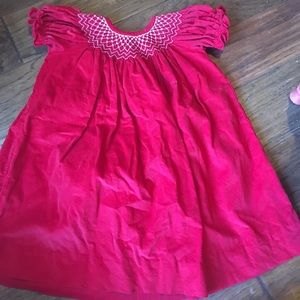 Red Corduroy Dress