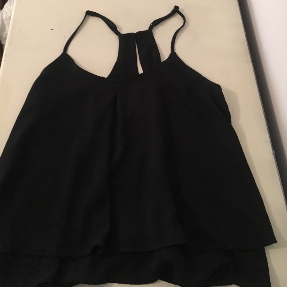 Black tank top