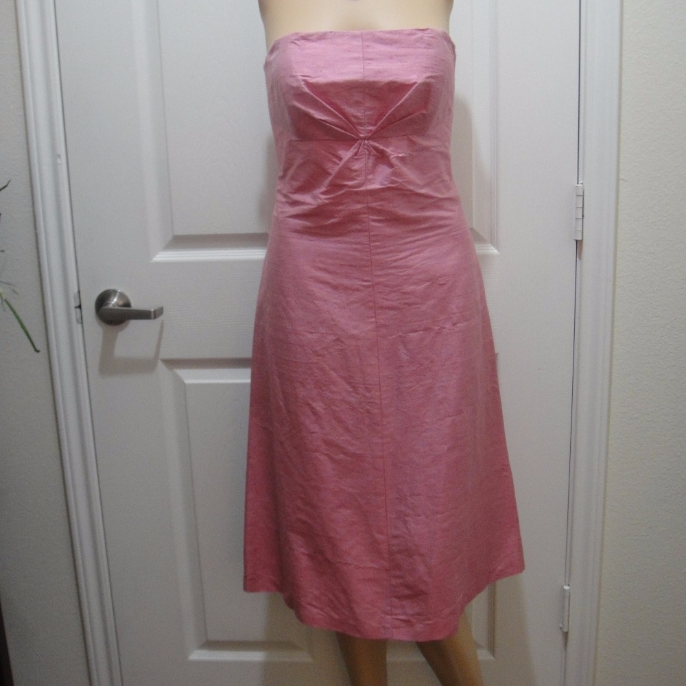 $$REDUCED$$ Pretty in Pink/ 100% Silk Strapless