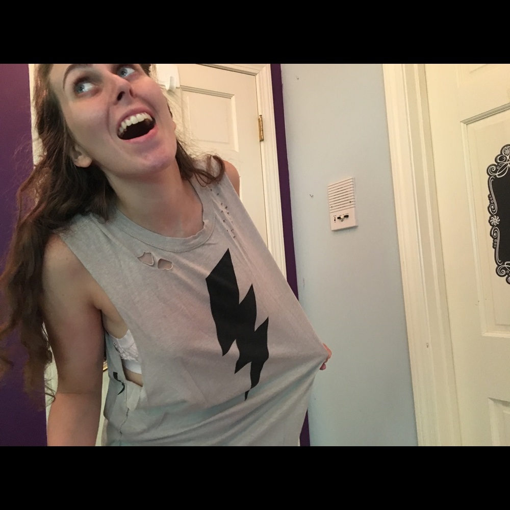 Lightning bolt tank top