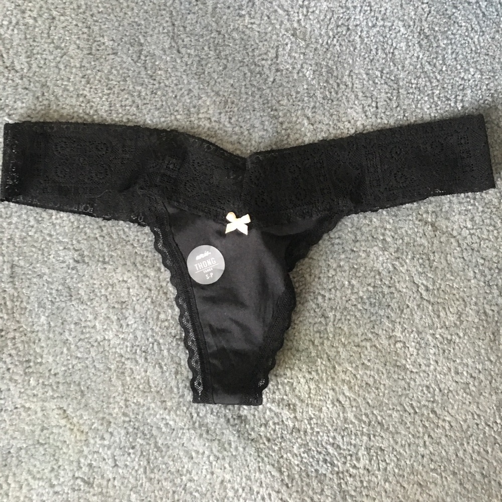 Black thong