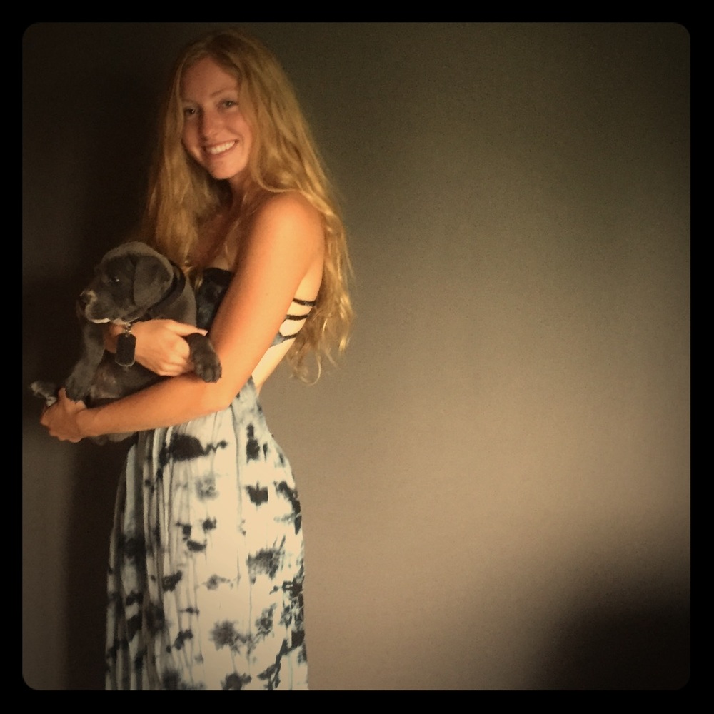 Cute tie dye boho dress.
