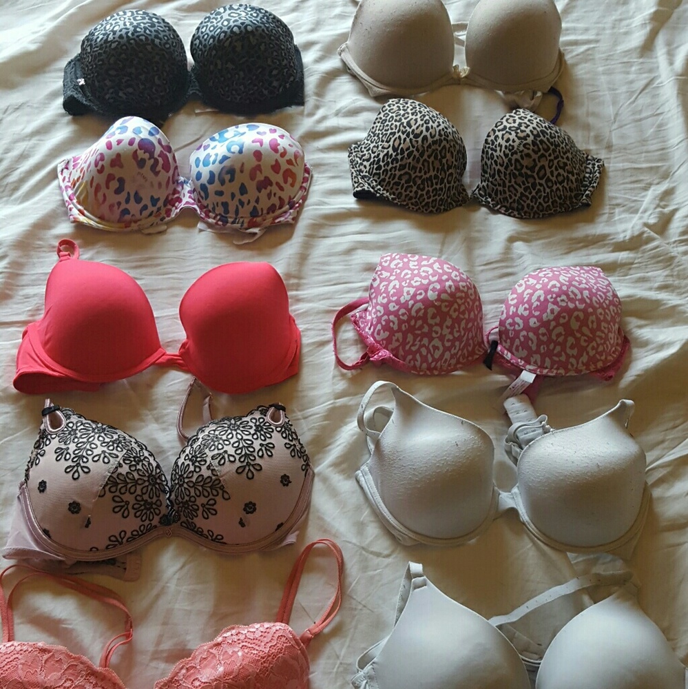 Victoria's secret bras. All 34c. One 36 c.