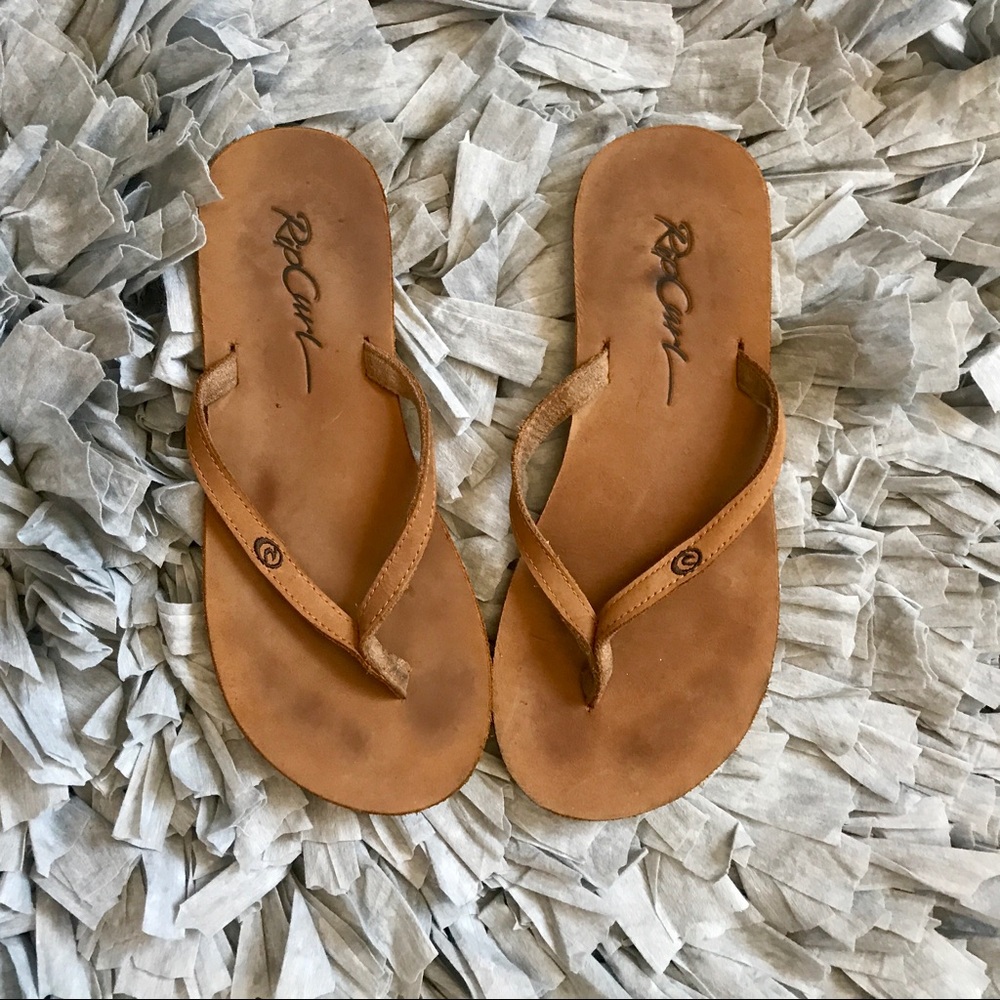 Tan Flip Flops