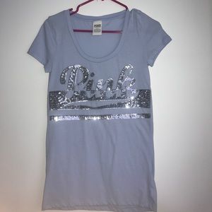 Purple Rounded T-Shirt w/ sequins!!