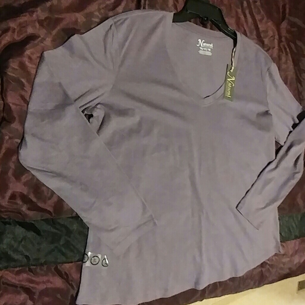 Purple long sleeve shirt