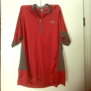 North Face short sleeve work out jacket Large