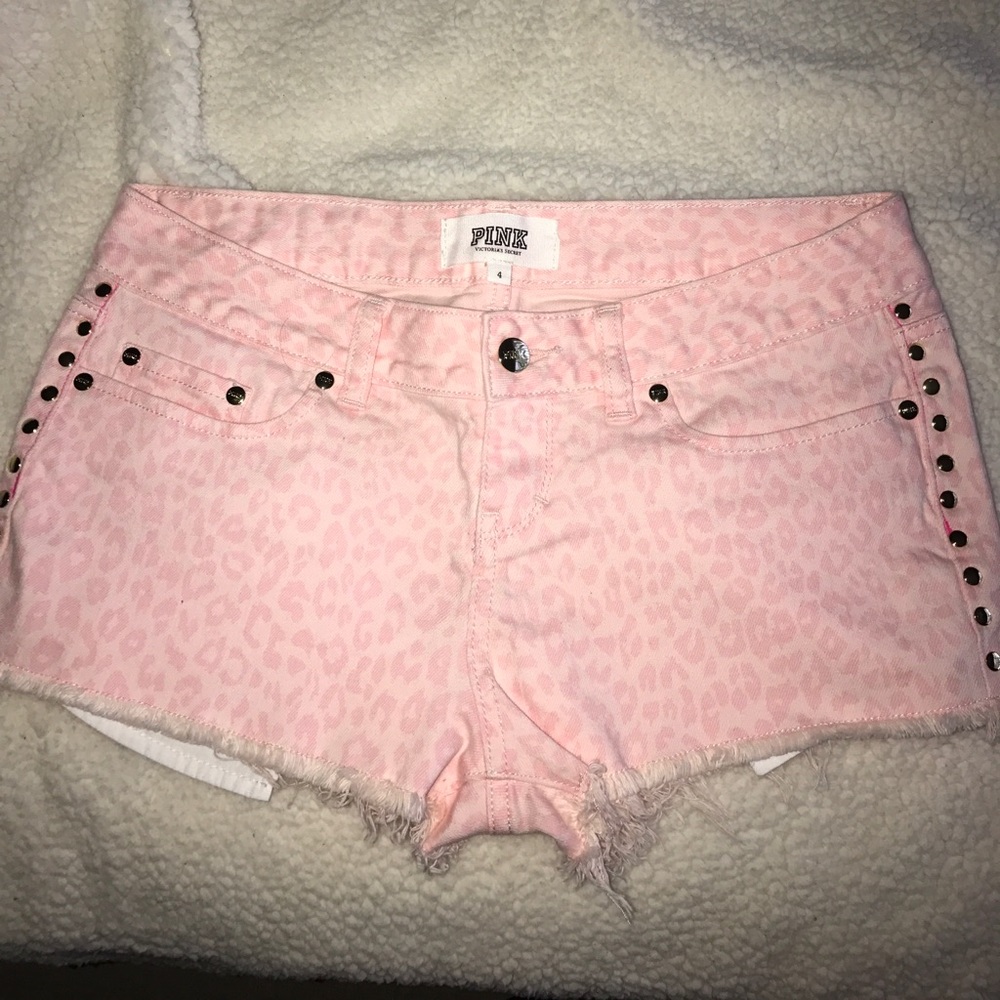 VS PINK Cheetah Print Shorts