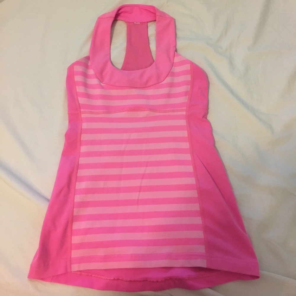 Aaaand onto lulu shirts! Striped pink Lulu shirt!!