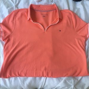 Women's polo top.