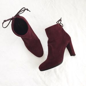 Stuart Weizman "Perfection" Suede Booties