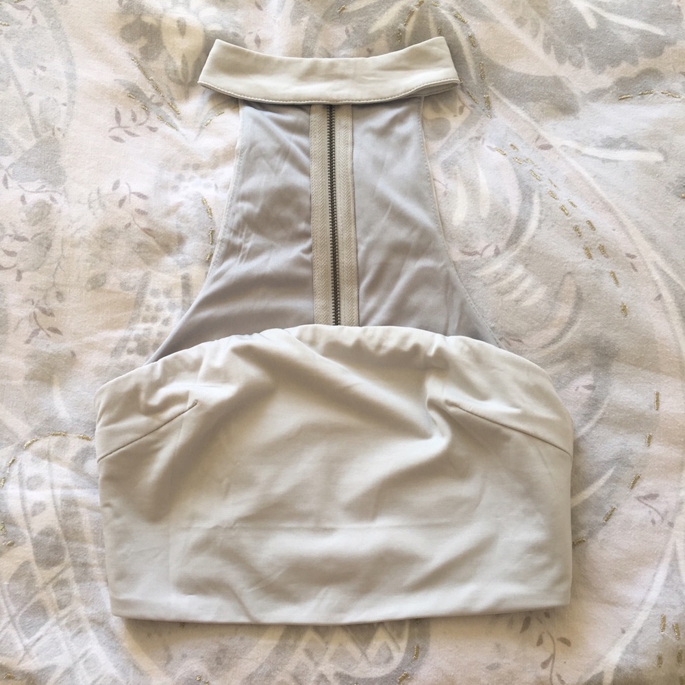 LF Light Gray Chocker Bra Top
